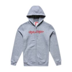 Troy Lee Designs TLD MIKINA SE ZIPEM SIGNATURE GRAY HEATHER / RED (73091702)