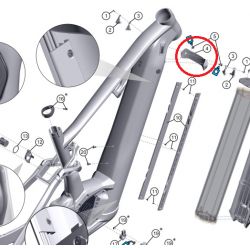 Predný rámový chránič LAPIERRE Overvolt BES3 / Ghost ASX 130 / 160