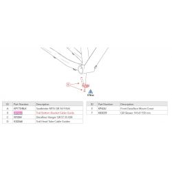 CANNONDALE díly na kola CANNONDALE TRAIL 2018+ BOTTOM BRACKET CABLE GUIDE (K32058)