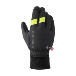 SHIMANO Rukavice WINDSTOPPER PRIMALOFT čierne/žlté /Vel:XL