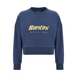 Krátká dámská mikina SANTINI Brand Blue