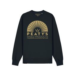PEATYS PEATY'S PUBWEAR CREW MIKINA - DAWN RAID / BLACK (PPW-26-CRW-RAID-BLK)