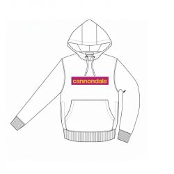 CANNONDALE doplňky a textil CANNONDALE LIFESTYLE HOODIE WHT/ORC/PYL