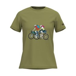 SHIMANO Tričko SENTIERO LTD dámske khaki gravel /Vel:L