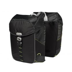 Basil MILES DOUBLE BAG - Čierna/Limetková