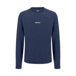 Tričko s dlhým rukávom SANTINI Brand Blue - M