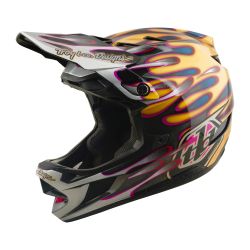 Troy Lee Designs TLD HELMA D4 CARBON MIPS OVERSPRAY GOLD / BLACK (13903000)