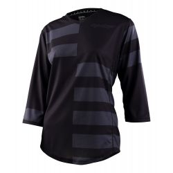 Troy Lee Designs TLD DÁMSKÝ DRES S 3/4 RUKÁVEM MISCHIEF SPLIT STRIPE BLACK (35995700)