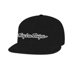 Troy Lee Designs TLD KŠILTOVKA FLAT BILL SNAPBACK SIGNATURE BLACK (78891700)