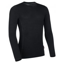 Tričko PELLS Merino dlhý rukáv Black