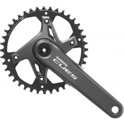 SHIMANO Stred Cues U6000 175mm 40z. 9/10/11-k. čierny dvojdielny  bez ložísk