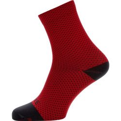 GORE C3 Dot Mid Socks-red/black-38/40