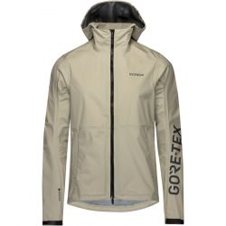 GORE LUPRA GORE-TEX Hooded Logo Jacket Mens tech beige / black XL