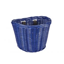 Košík predný ratanový malý so sponkami - Reflex Blue - ELECTRA-Reflex Blue