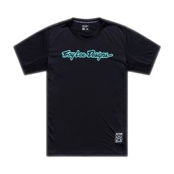 Troy Lee Designs TLD PÁNSKÝ DRES S KRÁTKÝM RUKÁVEM SKYLINE RIDE TEE SIGNATURE BLACK / REAL TEAL (38207202)
