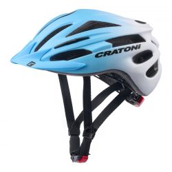 Dětská helma CRATONI Pacer Jr. Blue-White Matt - S-M (54-58 cm)