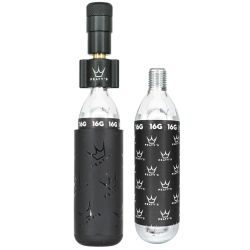 PEATYS PEATY'S HOLESHOT CO2 PUMPA + BOMBIČKY 2 KS - ROAD & GRAVEL (16G) - BLACK (PPR-HTI-RAG-BLK-12)