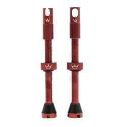PEATYS PEATY'S X CHRIS KING (MK2) RED BEZDUŠOVÉ VENTILKY 60MM (PTV2-60-RED-12)