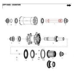 SRAM ZIPP 11.2018.032.000 - ZIPP AXLE FRONT COGNITION NSW