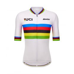 Dres SANTINI UCI World Champion Official White - 3XL