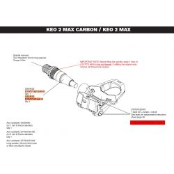 Náhradní osa LOOK Keo 2 Max D12V37 - Left Axle