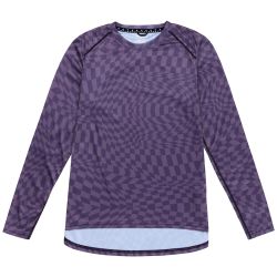 Troy Lee Designs TLD DÁMSKÝ DRES S DLOUHÝM RUKÁVEM LILIUM TWISTED CHECKERS DEEP PURPLE (35851601)