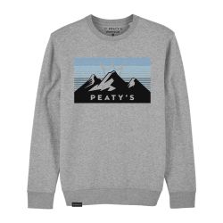 PEATYS PEATY'S PUBWEAR CREW MIKINA - 3 PEAKS SUNRISE / HEATHER GREY (PPW-24-CRW-3PS-GRY)