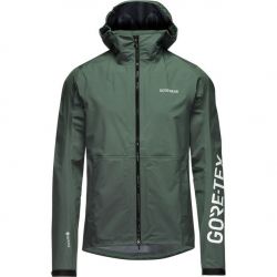 GORE LUPRA GORE-TEX Hooded Logo Jacket Mens slate green/white M