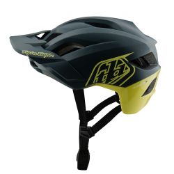 Troy Lee Designs TLD HELMA FLOWLINE SE BADGE GRAY / GLO YELLOW (11056809)