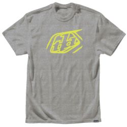 Troy Lee Designs TLD DĚTSKÉ TRIKO S KRÁTKÝM RUKÁVEM CROPPED BADGE ASH HEATHER (72411702)