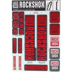 SRAM ROCK SHOX 11.4318.003.509 - ROCKSHOX DECAL KIT 35MM OXY RED