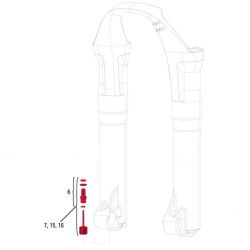 SRAM ROCK SHOX 11.4015.074.000 - ROCKSHOX DOMAIN/LYRIK/TOTEM EXT REB ADJUST KNOB