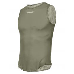 Unisex funkčné tričko bez rukávov SANTINI Lieve Green