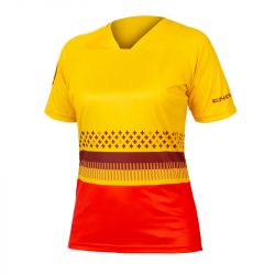 Endura Wms SingleTrack Print T LTD, Yellow-M
