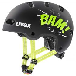 UVEX HELMA KID 4 STYLE BAM BLACK - LIME MATT (S4148230100)