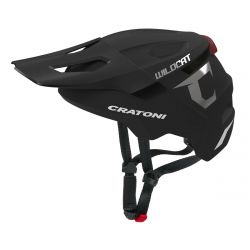 Detská prilba CRATONI WildCat LED Black Matt - S/M (49-56cm)