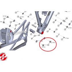 Šroub pro čep GHOST Lector FS / Riot AL Hex 6 - M10 x 21,7 mm