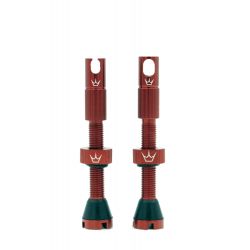 PEATYS PEATY'S X CHRIS KING (MK2) RED BEZDUŠOVÉ VENTILKY 42MM (PTV2-42-RED-12)