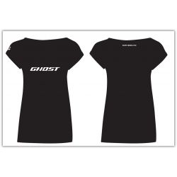 Tričko Logo GHOST Ladies - Black / White - GHOST-L