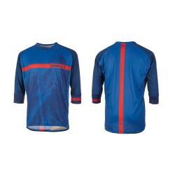 Dres s 3/4 rukávom GHOST MTN Ride Line Blue/Red