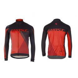 Dres s dlhým rukávom GHOST Performance Evo Black/Red