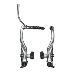 Brzda Alivo V-brake T4000 strieborná s vodiacou trubkou 