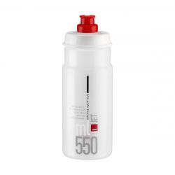 Fľaša JET 550 transparentná červené logo