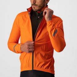 Castelli EMERGENCY 2 cyklo bunda do dažďa-Orange-M