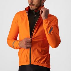Pánska nepremokavá cyklistická bunda do dažďa-XL-Orange