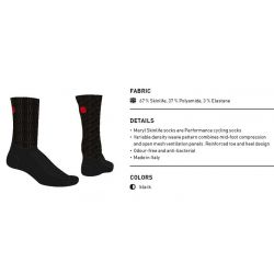 Ponožky vysoké black - GHOST-35-38