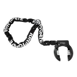 Ring lock with plug in capability - non retractable with 5.5 mm chain, 120cm length plug in - KRYPTONITE-UNI