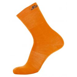 Wool  Socks Fluo Orange - SANTINI-XS